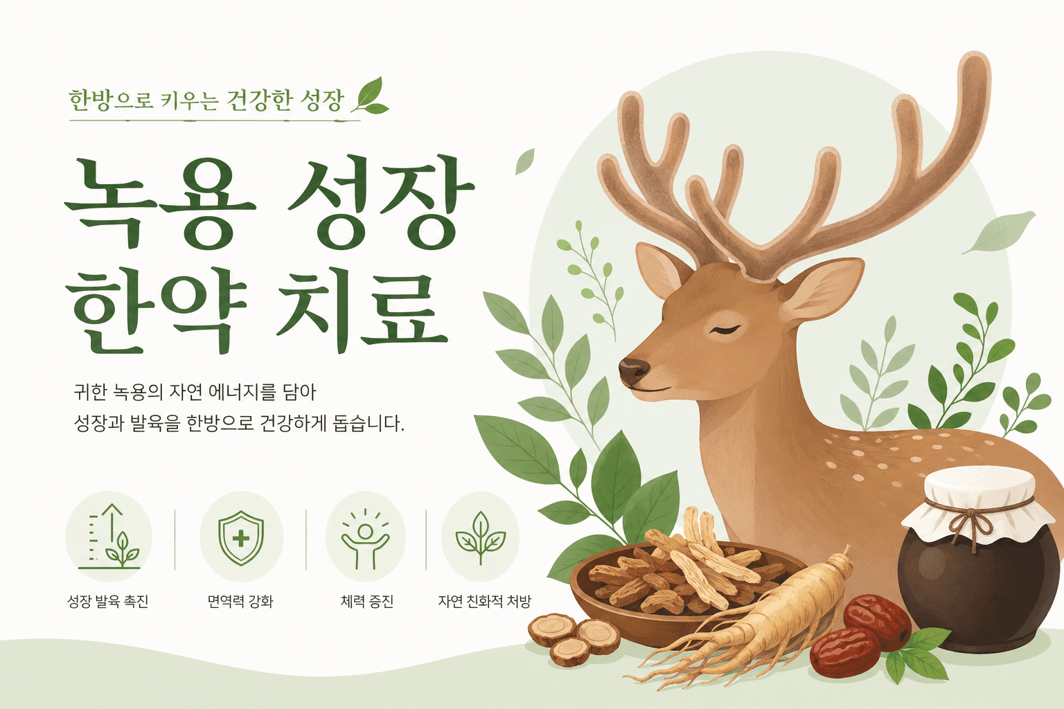 녹용 성장 한약, 어떤 성분이 키 성장을 도울까